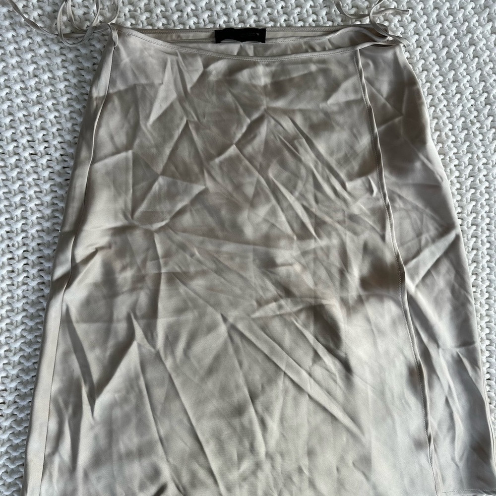 Zara Elegant Beige Wrap Skirt